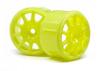HPI Micro RS4 Rally Wheel 17mm - Yellow - 4 Pack