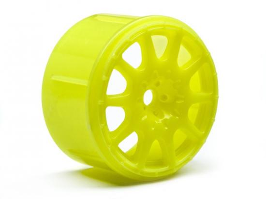 HPI Micro RS4 Rally Wheel 17mm - Yellow - 4 Pack