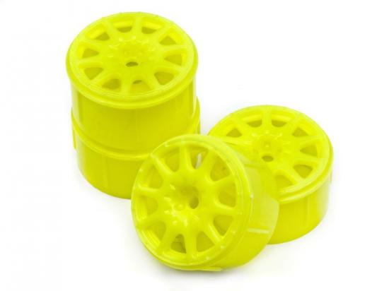 HPI Micro RS4 Rally Wheel 17mm - Yellow - 4 Pack