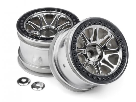 HPI Split 8 2.2 Truck Wheels - Chrome - 1 Pair