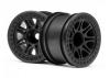 HPI Split 8 2.2 Truck Wheels - Black - 1 Pair