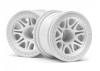 HPI Split 8 2.2 Truck Wheels - White - 1 Pair