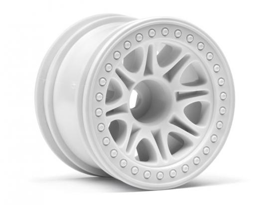 HPI Split 8 2.2 Truck Wheels - White - 1 Pair