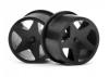 HPI Baja Q32 Super Star Wheel Set - Black - 4 Pack