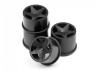 HPI Baja Q32 Super Star Wheel Set - Black - 4 Pack