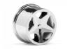 HPI Baja Q32 Super Star Wheel Set - Chrome - 4 Pack