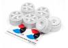 HPI Micro RS4 FIFTEEN52 TurboMac Wheels - White - Pack of 6