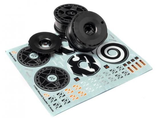 HPI Fifteen52 Turbomac Wheels - Black - 26mm - 1 Pair