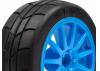 HPI WR8 Gymkhana Tyres Pre Mounted on Speedline Corse Turini Cyan Wheels - 1 Pair