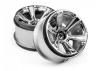 HPI 6-Shot MT Wheel (Chrome/2Pcs)
