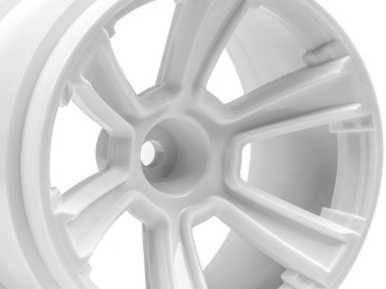HPI 6-Shot MT Wheel (White/2Pcs)