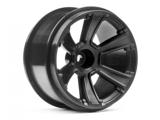 HPI 6-Shot MT Wheel (Black/2Pcs) ** CLEARANCE **