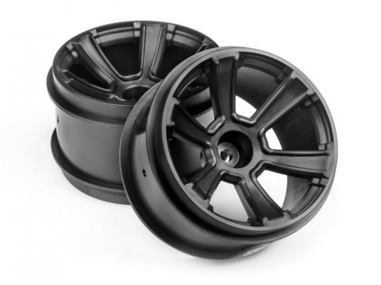HPI 6-Shot MT Wheel (Black/2Pcs) ** CLEARANCE **