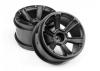 HPI 6-Shot MT Wheel (Black/2Pcs) ** CLEARANCE **
