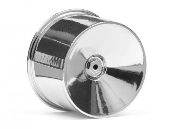HPI Q32 Dish Wheel Set (Chrome/22X14/4Pcs)