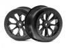 HPI 8-Shot SC Wheel (Black/2Pcs)