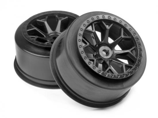 HPI 8-Shot SC Wheel (Black/2Pcs)