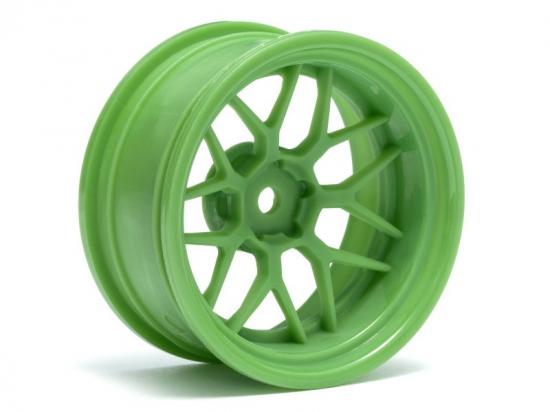 HPI Tech 7 Green Wheels - 52x26mm +9mm Offset - 1 Pair