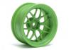 HPI Tech 7 Green Wheels - 52x26mm +9mm Offset - 1 Pair