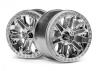 HPI 6-Shot ST Wheel (Chrome/2Pcs)