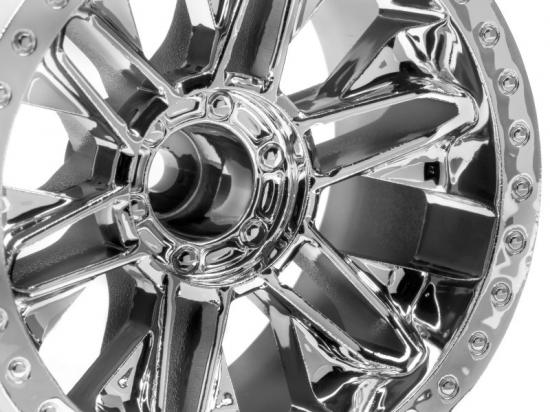 HPI 6-Shot ST Wheel (Chrome/2Pcs)