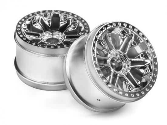 HPI 6-Shot ST Wheel (Chrome/2Pcs)