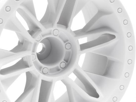 HPI 6-Shot ST Wheel (White/2Pcs)