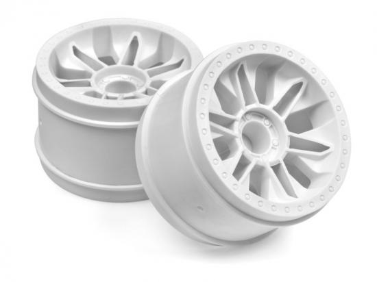 HPI 6-Shot ST Wheel (White/2Pcs)