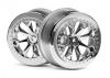 HPI 8-Shot SC Wheel (Chrome/2Pcs)