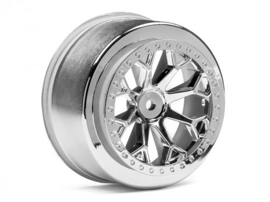 HPI 8-Shot SC Wheel (Chrome/2Pcs)
