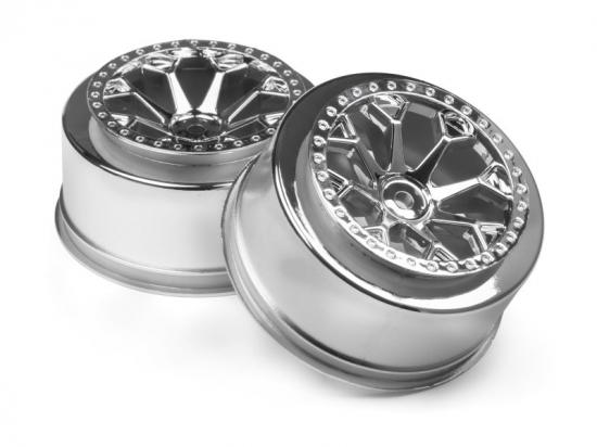 HPI 8-Shot SC Wheel (Chrome/2Pcs)