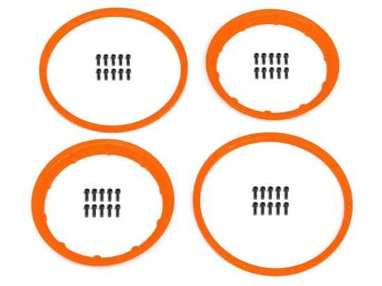 HPI Heavy Duty Wheel Bead Lock Rings (Orange/For 2 Wheels)