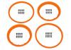 HPI Heavy Duty Wheel Bead Lock Rings (Orange/For 2 Wheels)
