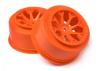 HPI 8-Shot SC Wheel (Orange/2Pcs)