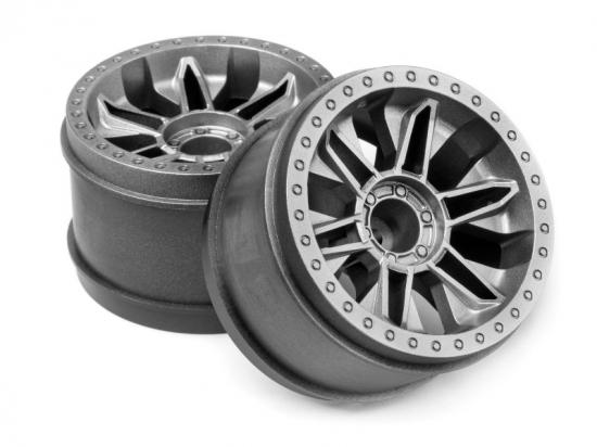 HPI 6-Shot ST Wheel (Silver/2Pcs)