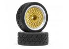 BBS RS Wheels Silver/Gold 26mm (6mm Offset)
