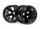 HPI Super Star MT Wheels Front (Black/2.2In/2Pcs)