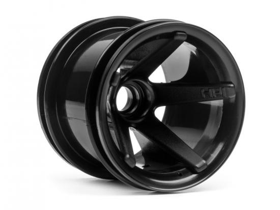 HPI Super Star MT Wheels Front (Black/2.2In/2Pcs)