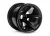 HPI Super Star MT Wheels Front (Black/2.2In/2Pcs)