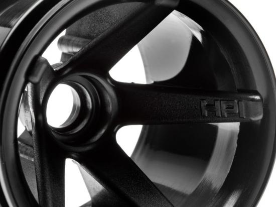 HPI Super Star MT Wheels Front (Black/2.2In/2Pcs)
