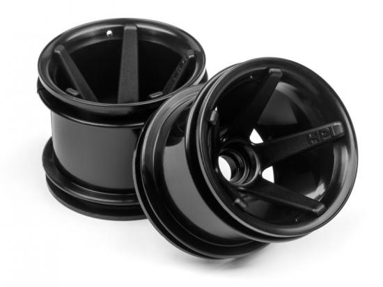 HPI Super Star MT Wheels Front (Black/2.2In/2Pcs)