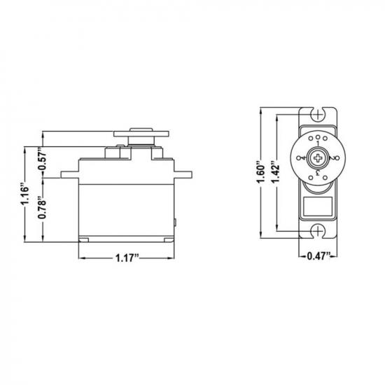 Hitec HS82MG Micro Servo with Metal Gears