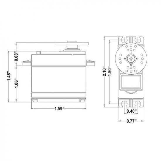 HS645MG Bulk Box (10pcs Servo In Box)