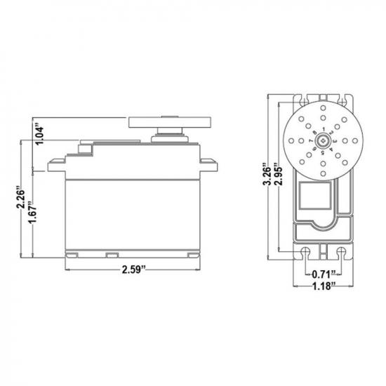 Hitec HS805BB Mega Quarter Scale Servo