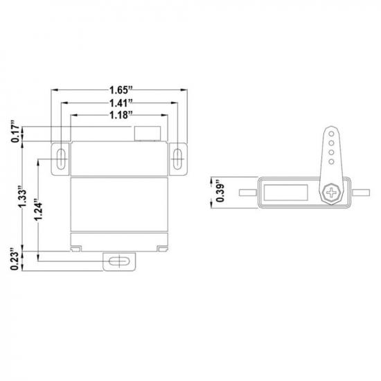 Hitec HS5125MG Digital Wing Servo 10mm Thickness
