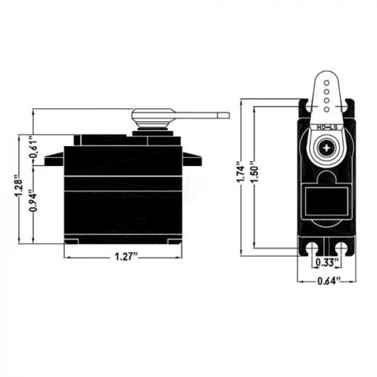 Hitec Hs7245Mh HV Mini Digital Servo