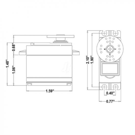 Hitec HS5485HB Digital Hi Torque HD Gears Dual BB
