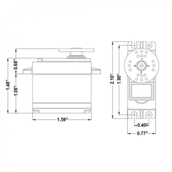 Hitec HS5495Bh Digital HV Hi Torque HD Gears Dual