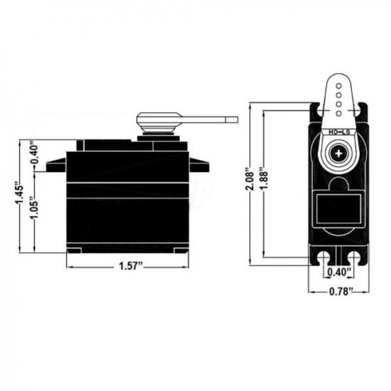 Hitec Hs5565Mh Digital Coreless H/V M/G Servo