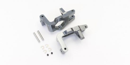 Kyosho Aluminium Front Hub Carrier Inferno GT (2) - Gun Metal